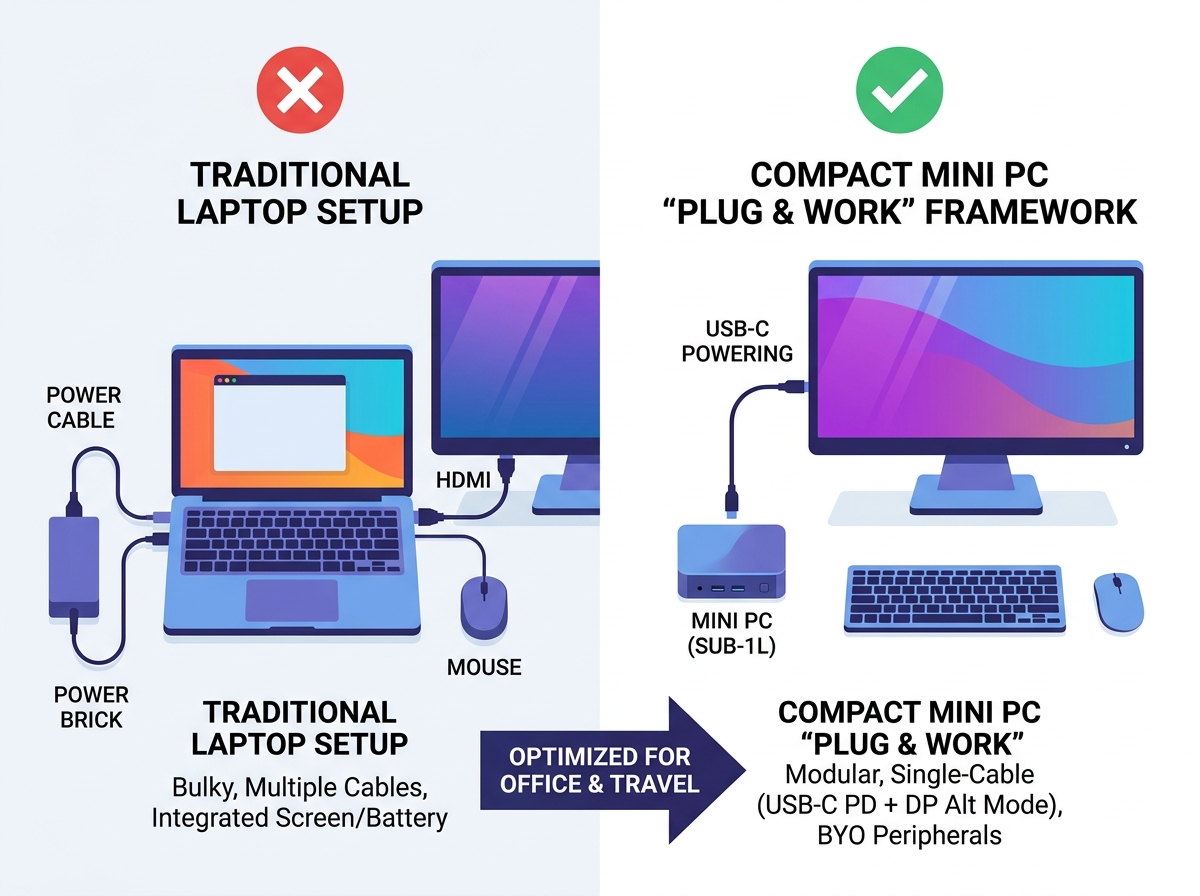 Analyse de portabilit&eacute; du mini PC compact