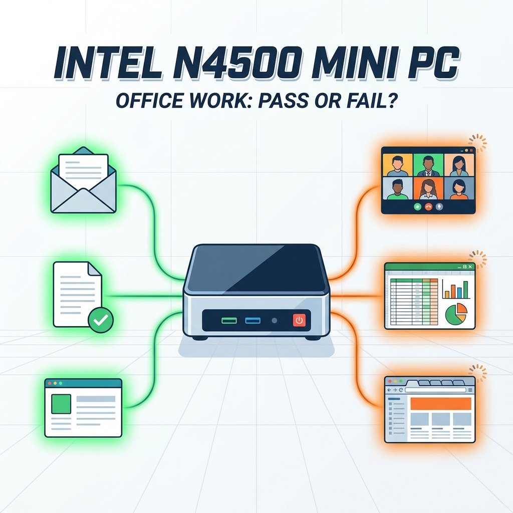 Un mini PC Intel N4500 est-il bon pour le travail de bureau quotidien ?
